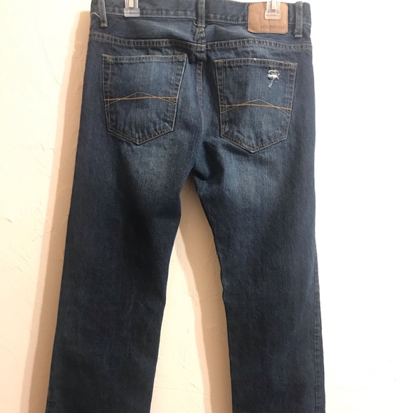 Men’s Aeropostale Distressed Jeans NWOT 32/34Straight Clean Flawless Smoke free - Picture 2 of 6